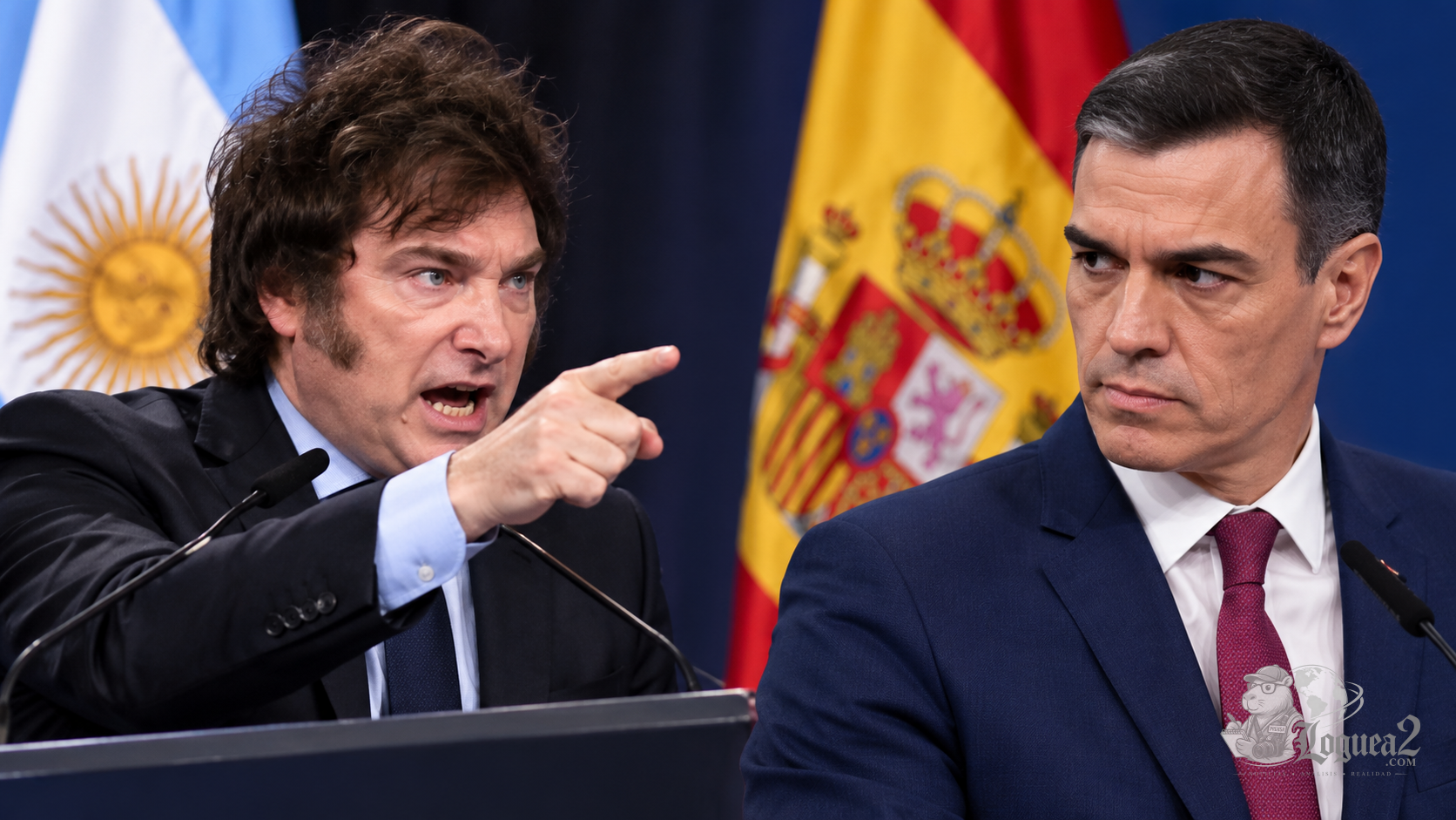 Milei volvió a confrontar con Pedro Sánchez en España: lo llamó “impresentable dictador” y cuestionó al socialismo