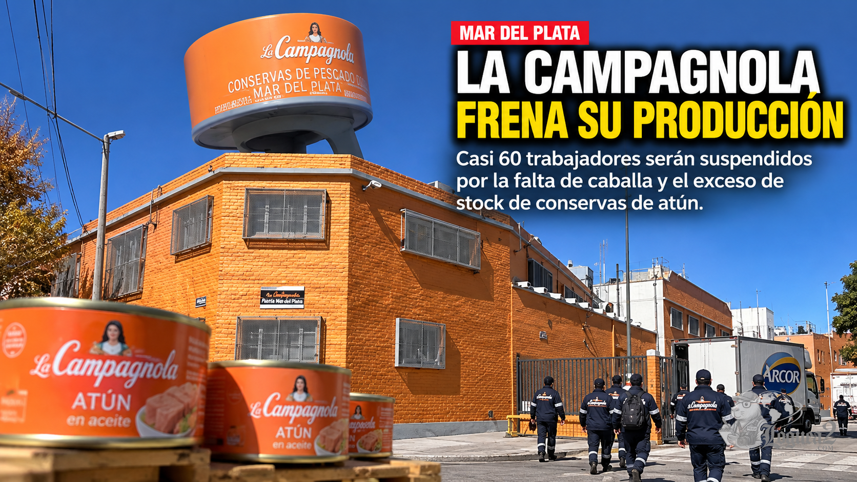 La Campagnola frena su producción en Mar del Plata: casi 60 trabajadores serán suspendidos por la falta de caballa y el exceso de stock