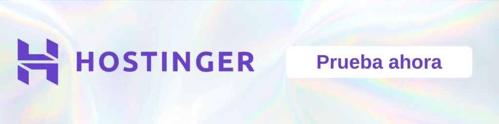 Publicidad de hostinger banner